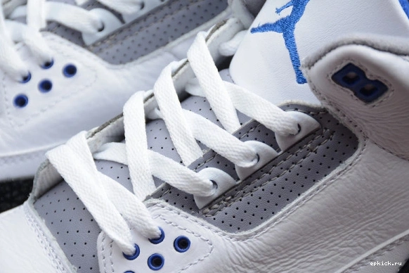 Rep EP AIR WHITE JORDAN RETRO 3 CT8532-145 BLUE CT8532-145 1224